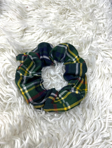 Scrunchies scozzese verde