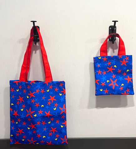 Borsa in tela Stelle