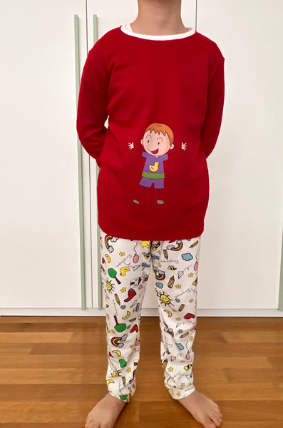 RED CHILDREN'S PAJAMAS