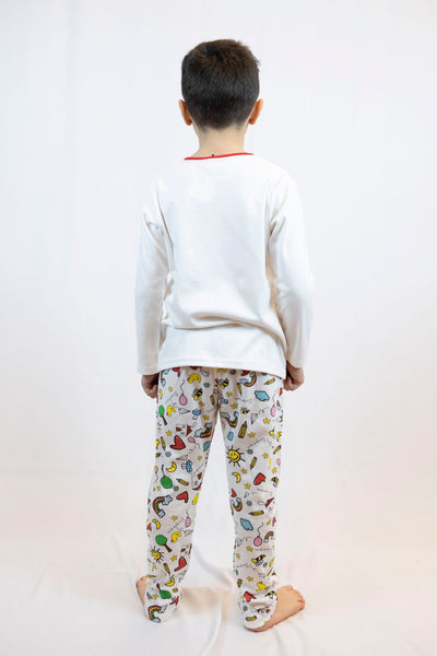 CHILDREN'S CREAM PAJAMAS