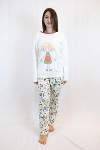 WOMEN'S CREAM PAJAMAS