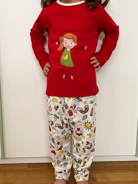 RED GIRL PAJAMAS