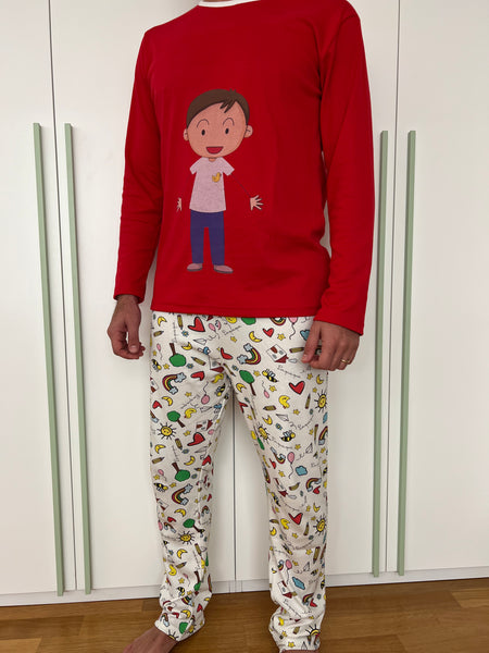 RED MEN'S PAJAMAS