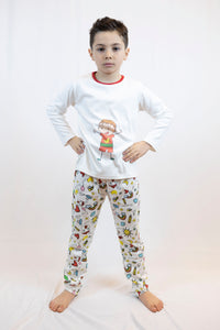 CHILDREN'S CREAM PAJAMAS