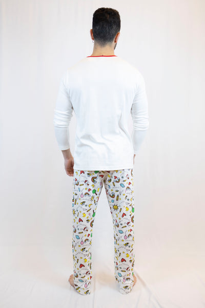 CREAM MEN'S PAJAMAS