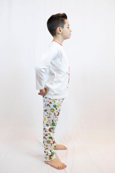 CHILDREN'S CREAM PAJAMAS